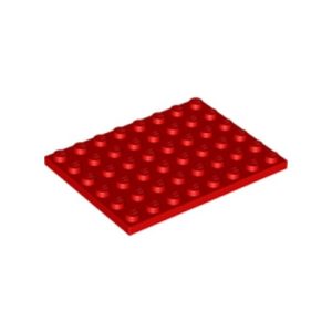 Plaatje 6x8 rood 3036/303621 (per stuk)