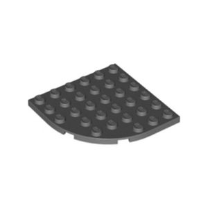 Plaatje ronde hoek 6x6 grijs 6003/4500517 (set van 4 stuks)