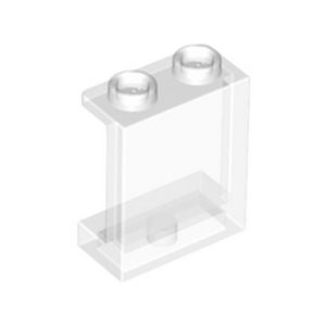 Muurelement 1x2x2 transparant blank 87552/35378/6253231 (set van 5 stuks)