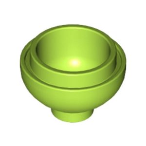 Steen rond halfrond omgekeerd 2x2 groen limegroen 15395/6214557 (set van 10 stuks)