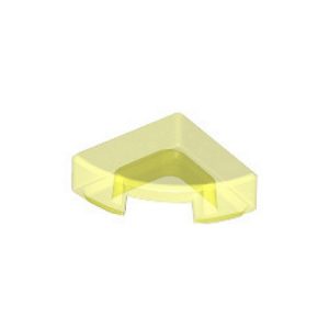 Tegel 1/4 cirkel 1x1 transparant groen neon 25269/6378116 (set van 20 stuks)