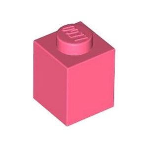 Steen 1x1 coral 3005/6422915 (set van 10 stuks)