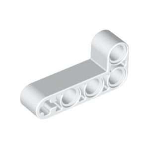 Balk L-vorm (beam) 2x4 90° wit 42137/6271824 (set van 5 stuks)