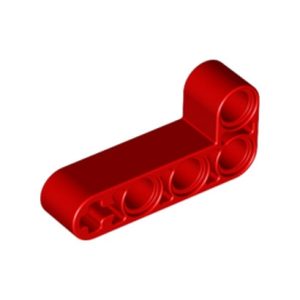 Balk L-vorm (beam) 2x4 90° rood 42137/6271827 (set van 5 stuks)