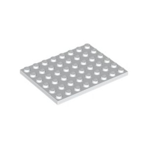 Plaatje 6x8 wit 3036/303601 (per stuk)