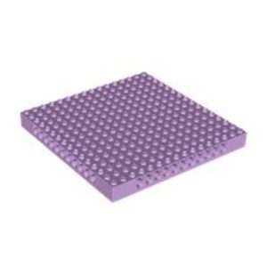 Plaatje/steen 16x16x1 1/3 met zijgaten lavendel 65803/6397930
