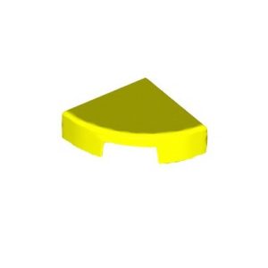 Tegel 1/4 cirkel 1x1 geel neon 25269/6376817 (set van 20 stuks)