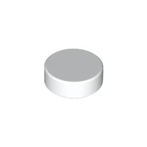 Tegel rond 1x1 wit 35381/6284572 (set van 10 stuks)