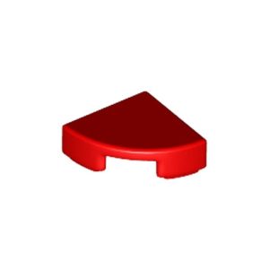 Tegel 1/4 cirkel 1x1 rood 25269/6170390 (set van 20 stuks)
