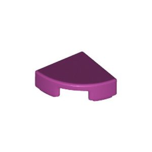 Tegel 1/4 cirkel 1x1 magenta 25269/6199889 (set van 20 stuks)