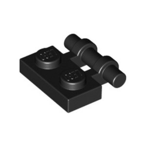 Plaatje met handvat 1x2 zwart 2540/4140588 (set van 10 stuks)