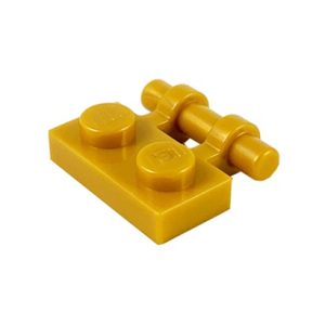 Plaatje met handvat 1x2 warm goud 2540/6279731 (set van 10 stuks)
