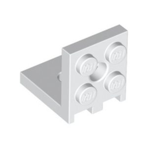Plaatje 2x2 hoek 2x2 met gaten, wit 35262/6313593 (set van 5 stuks)