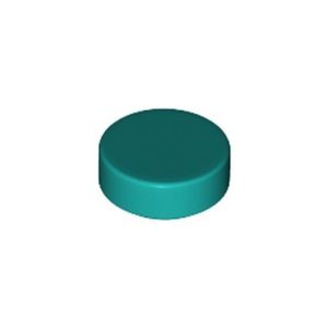 Tegel rond 1x1 turquoise 35381/6311437 (set van 20 stuks)