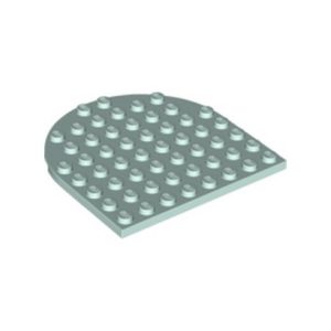 Plaatje halve cirkel 8x8 blauw 41948/6429605 (per stuk)
