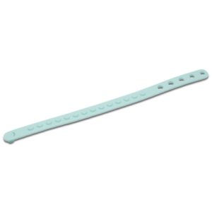 Armband flexibel 1x14 studs en 5 gaten, blauw aqua/pastel 67196/6308510 (per stuk)