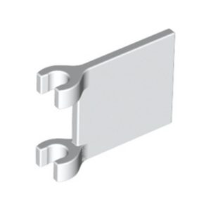 Vlag met 2 houders, wit 80326/6365487 (set van 5 stuks)