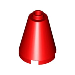 Kegel 2x2x2 rood 14918/6056297 (set van 5 stuks)