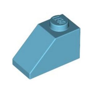 Dakpan 2x1 45° blauw medium azur 3040/4619655 (set van 10 stuks)