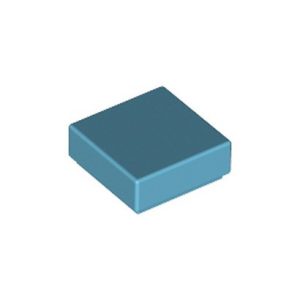Tegel vierkant 1x1 blauw medium azur 3070/4655243 (set van 20 stuks)