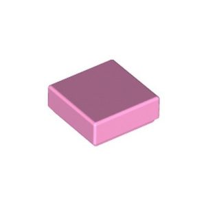 Tegel vierkant 1x1 roze pastelroze 3070/6251940 (set van 20 stuks)