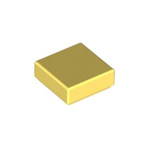 Tegel vierkant 1x1 geel pastelgeel 3070/6275877 (set van 20 stuks)