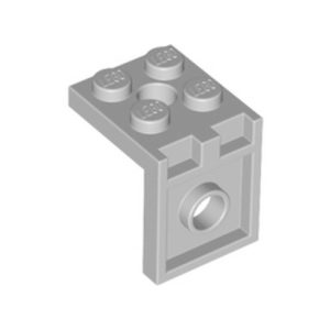 Plaatje 2×2 hoek 2×2 met gaten, grijs lichtgrijs 35262/6254807 (set van 5 stuks)