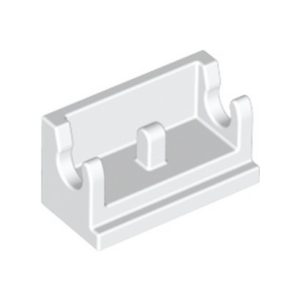 Tuimelscharnier basis 1x2 wit 3937/393701 (set van 10 stuks)