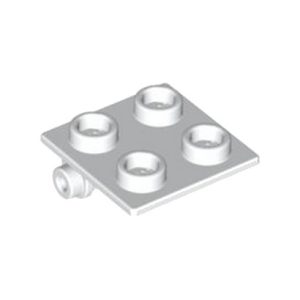 Tuimelscharnier topplaatje 2x2 wit 6134/4612342 (set van 10 stuks)