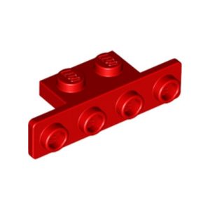 Plaatje hoekplaatje 1x2/1x4 rood 28802/6168619 (set van 10 stuks)