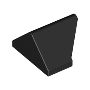 Dakpan 1x2/45° zwart 3049/4220539 (set van 5 stuks)
