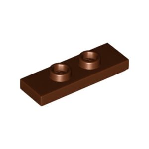 Plaatje 2-nops 1x3 bruin 34103/6251470 (set van 10 stuks)