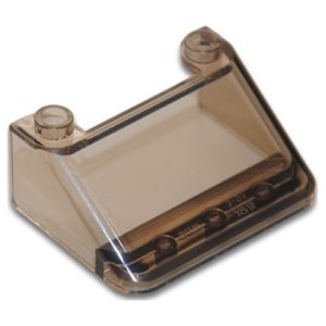 Voorruit 4x3x1⅓ transparant bruin 35279/6507931 (per 2 stuks)