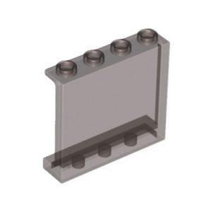 Muurelement 1x4x3 transparant bruin 60581/35323/6245264 (set van 2 stuks)