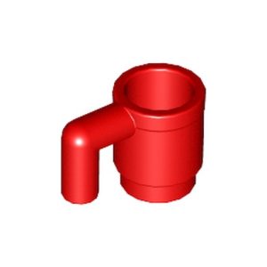 Beker / Mok, rood 3899/389921 (per 5 stuks)