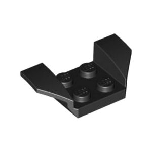 Wielkast 2x4 zwart 41854/4184813 (set van 2 stuks)