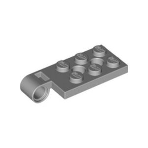 Plaatje 2x4 met scharnier 4,85, top, grijs lichtgrijs 43045/6256117 (per 5 stuks)