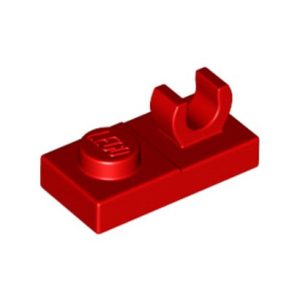 Plaatje met 1 opstaande houder 1x2 rood 44861/92280/4597713 (set van 10 stuks)
