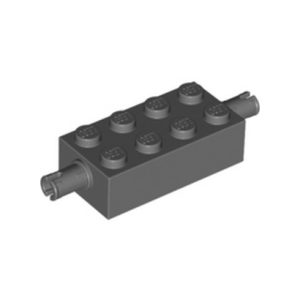 Steen met 2 pinnen 2x4 grijs 65155/4210718 (per stuk)
