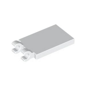 Plaatje met 2 houders 2x3 wit 65886/6360131 (set van 5 stuks)