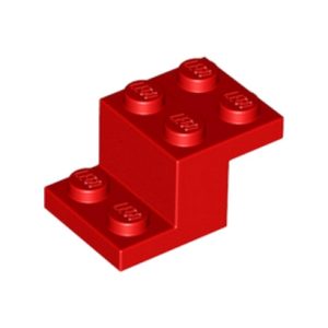 Steen met plaatjes 2x3x1⅓ rood 73562/6395370 (set van 5 stuks)