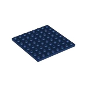 Grondplaatje met plakstrip 8x8 blauw donkerblauw 80319/6396076 (per stuk)