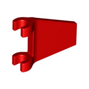 Vlag 26° met 2 houders, rood 80324/6365503 (set van 2 stuks)