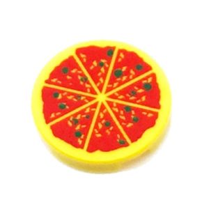 Tegel pizza, geel 81867/6102555 (per 2 stuks)