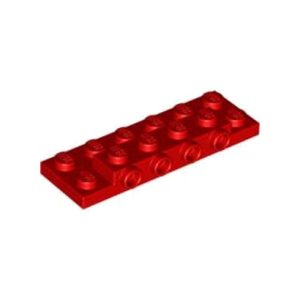 Plaatje 4 extra noppen 2x6x⅔ rood 87609/4565431 (set van 5 stuks)