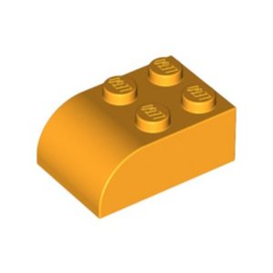 Steen 2x3, gebogen hoek oranje gelig 6215/6334834 (set van 10 stuks)