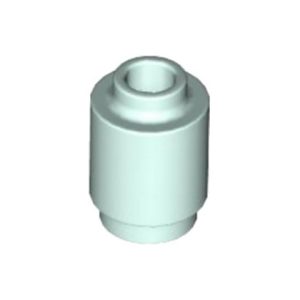 Steen rond 1x1 blauw aqua/pastel 3062/6335549 (set van 10 stuks)