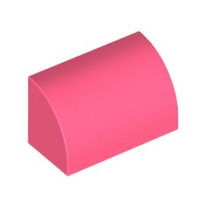 Steen gebogen 1x2 coral 37352/6261293 (set van 10 stuks)