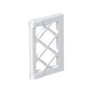 Luik tralie 1x2x3 wit 60607/4538968 (set van 10 stuks)