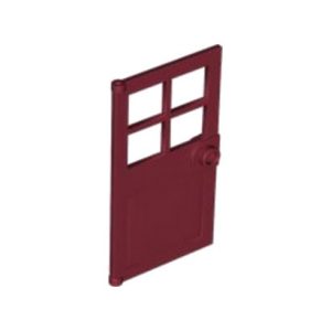 Deur 1x4x6 rood donkerrood 60623/6062650 (set van 5 stuks)